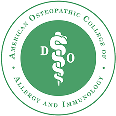 The American Osteopathic College of Allergy and Immunology (AOCAI) logo