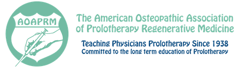 The American College of Osteopathic Prolotherapy Regenerative Medicine (AOAPRM) logo