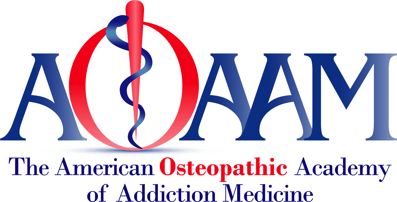 The American Osteopathic Academy of Addiction Medicine (AOAAM) logo