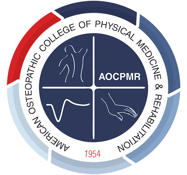 The American College of Osteopathic Physical Medicine and Rehabilitation (AOCPMR) logo
